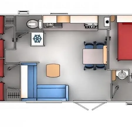 אתר קמפינג - Mobilhome Les Charmettes - Fun Pass Non Inclus - לס מתה