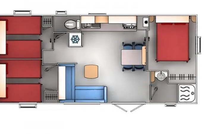 Camping - Mobilhome Les Charmettes - Fun Pass Non Inclus - Les Mathes